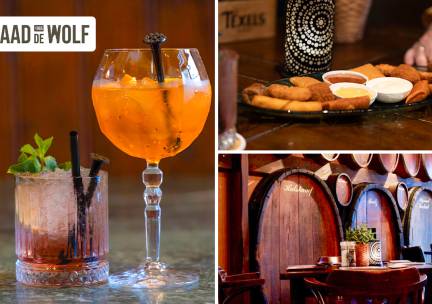 2 cocktails + hapjes bij Café Aad de Wolf