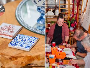 Workshop keramiek schilderen (2 tot 2,5 uur) + onbeperkt koffie of thee + lekkernij