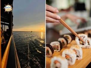Sunset Sushi Cruise met Varen met Geluk