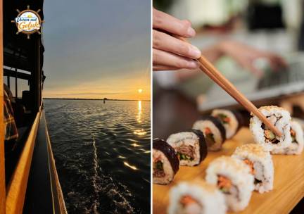 Sunset Sushi Cruise met Varen met Geluk
