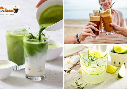 2 mocktails of ijskoffies in Scheveningen