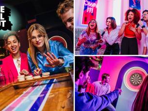 1 uur sjoelen, darten, shuffleboard of karaoke in Amsterdam