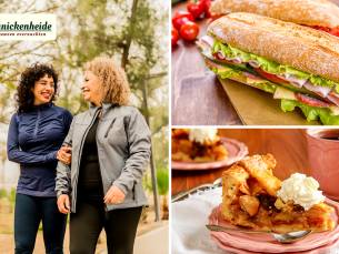 Wandelarrangement incl. koffie/thee, appelgebak en 2-gangen keuzelunch