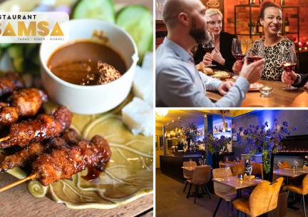 Exotisch 3-gangen keuzediner bij Restaurant Samsa