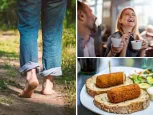 Blotevoetenpad of Familiepad incl. drankje, wafel en lunch bij De Bosch Spot