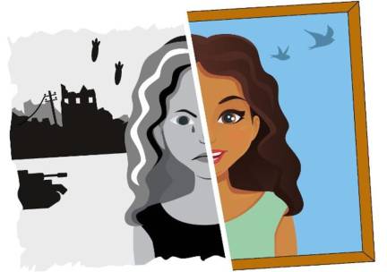 Verre gezichten dichtbij in Heerenveen