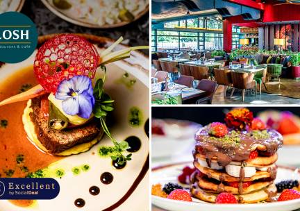 Luxe ontbijt + thee of 3- of 4-gangendiner + thee + brood vooraf bij LOSH Restaurant