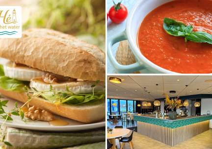 2-gangen keuzelunch bij Hé aan het water