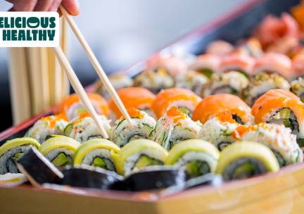 Sushibox (32 of 56 stuks) voor afhaal of thuisbezorgd van Delicious and Healthy