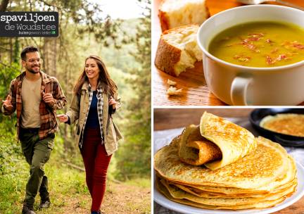 Wandelarrangement incl. warme drank + apfelstrudel + 2-gangenlunch