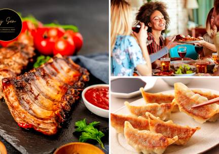 3-gangen shared dining-diner van de chef