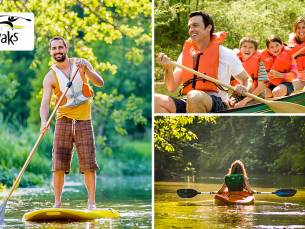 Suppen (ca. 1,5 uur) of kajak- of kanotocht (ca. 2,5 uur) + reddingsvest(en)