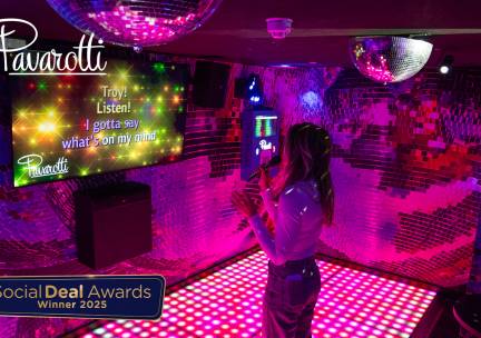 Karaoke voor 6 tot 25 pers. (55 min) bij Pavarotti Kijkduin