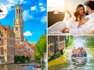 Overnachting voor 2 pers incl. ontbijt + late check-out + boottrip op de Brugse Reien