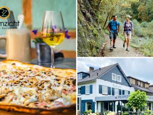 Wandel- of fietsarrangement + koffie/thee met gebak + 2-gangenlunch bij Ruimzicht - Brasserie BrÃ»t