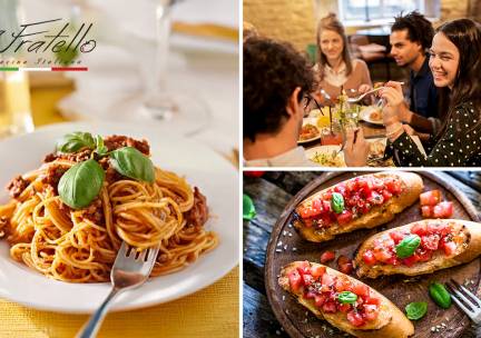 3-gangen keuzediner bij Da Fratello