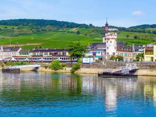 Over de Rijn naar Rüdesheim vanaf Rotterdam