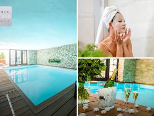 PrivÃ©wellness voor 4 t/m 6 + masker + gebakjes of overnachting voor 2 + prosecco