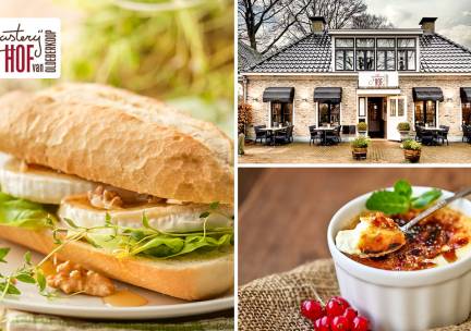 2-gangen keuzelunch + drankje bij Hof van Oldeberkoop