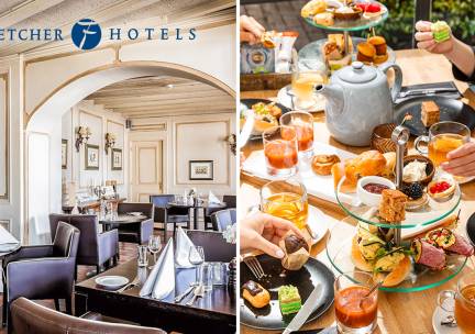 High Tea, High Wine, High Beer of High Bubbles voor 2 bij Fletcher Hotels