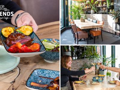 3- of 4-gangendiner bij Friends Grand Café