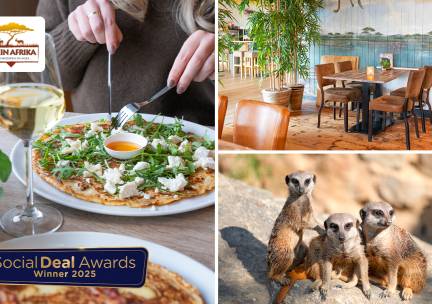 2-gangen keuzelunch bij Restaurant Klein Afrika