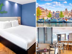 Overnachting voor 2 + ontbijt + late check-out in Amsterdam