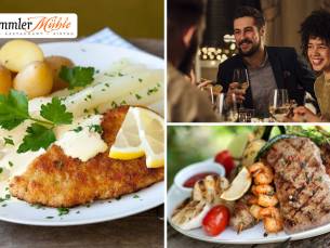 3-gangendiner of mixed grill bij Brommler MÃ¼hle