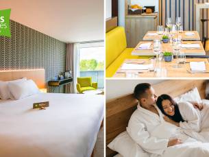 Overnachting voor 2 + ontbijt + late check-out + evt. dinerbuffet in Kortrijk