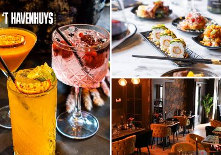 High cocktail + sushi