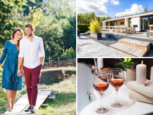 Overnachtingen voor 2 of 4 personen in luxe chalet, evt. met sauna + late check-out + fles wijn