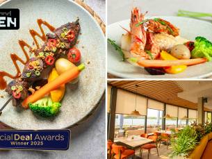 3- of 4-gangendiner van de chef bij Strand Tien