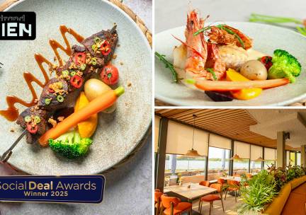 3- of 4-gangendiner van de chef bij Strand Tien