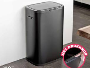 Nexxt Push Prullenbak 60 Liter - Ruime Afvalbak Met Afdekkend Deksel! ...