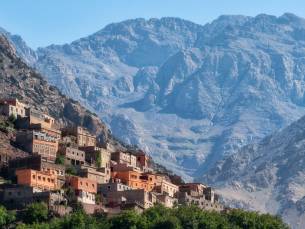 De Berberdorpen en valleien van de Atlas