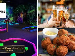Minigolf voor 1 of 2 personen (45 min) + evt. bittergarnituur en drankje
