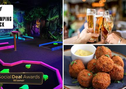 Minigolf voor 1 of 2 personen (45 min) + evt. bittergarnituur en drankje