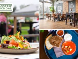 2-gangen keuzelunch bij Brasserie Boschdal