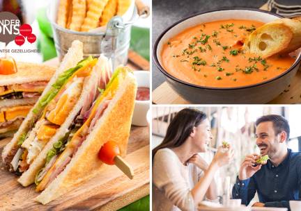 12-uurtje of 2-gangenlunch Ã  la carte bij Brasserie Onder Ons