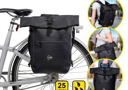 Dunlop 4-in-1 Fietsrugzak Waterdicht 25l - Van Rugzak Naar Fietstas In E&eacute;n ...