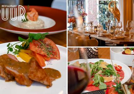 4- of 5-gangendiner van de chef + amuse bij Restaurant Puur
