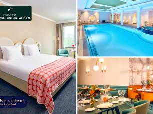 Overnachting voor 2 + ontbijt + late check out + toegang wellness in hartje Antwerpen