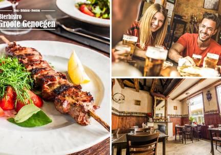 3-gangen keuzelunch of -diner bij Bierbistro Groote Genoegen in hartje Den Bosch