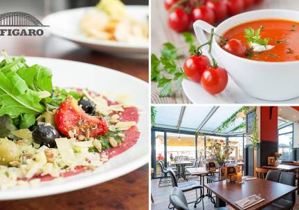 2-gangen keuzelunch bij Le Figaro