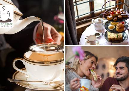 High tea (geen tijdslimiet) bij Cup of Grace