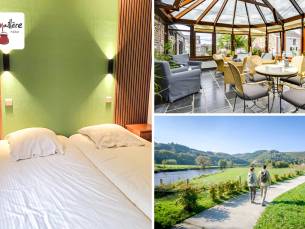 Overnachting voor 2 + glas mousserende wijn + ontbijt in het hart van de Ardennen