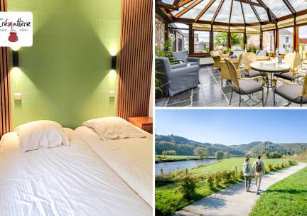 Overnachting voor 2 + glas mousserende wijn + ontbijt in het hart van de Ardennen