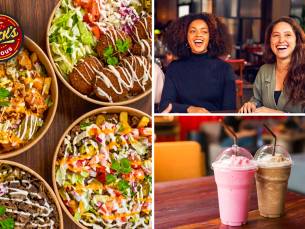 Medium rijstplatter naar keuze + snack + milkshake voor afhaal of dine-in