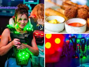 2 sessies lasergamen + bittergarnituur in hartje Arnhem