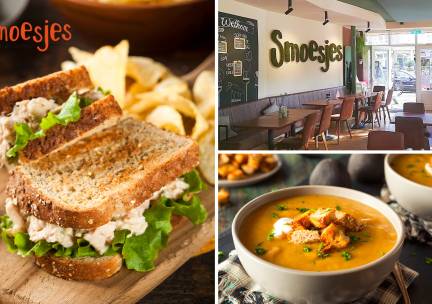 2- of 3-gangen keuzelunch bij Smoesjes